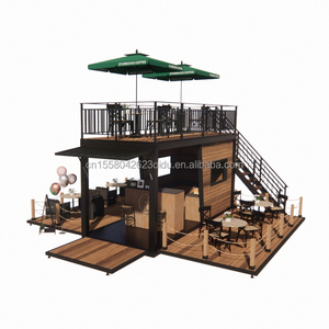 Restaurante Móvil Prefabricado Moderno de Dos Pisos, Contenedor de Acero con Terraza, Bar y Cafetería para Uso en Exteriores en Centros Comerciales - Product Image 5