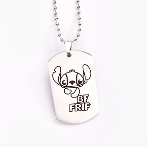 Portachiavi Personalizzato Bifacciale con Foto e Testo, Incisione Laser in Lega di Zinco, <span class=keywords><strong>Collana</strong></span> Vintage alla Moda - Product Image 1