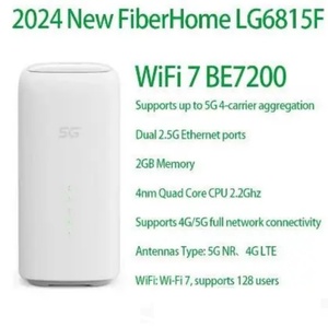 Lg6851f Fiber Home 5G CPE PRO LG6851f Wifi7 BE7200 NFC <b>Wifi</b> 7 Cellular <b>Wireless</b> Router Quad Core 2GB 2.5G Network Ports - Product Image 5