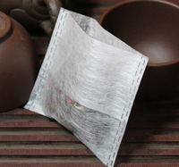 Sachets de thé pliables en fibre de maïs 5 * 6 cm, filtre à thé