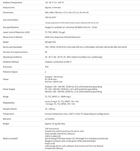 Analizador de TOC/TNb de Laboratorio HACH QP1680 con Combustión a Alta Temperatura y Muestreador Automático para Análisis de Calidad del Agua - Product Image 3