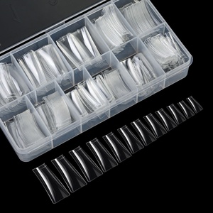 Pointes Demi-Couvre Canard XL Pointes Artificielles <span class=keywords><strong>Pieds</strong></span> de Canard en Acrylique pour <span class=keywords><strong>Ongles</strong></span> Couverture Complète <span class=keywords><strong>Faux</strong></span> Pointes Courtes Transparentes de Canard XXL - Product Image 5