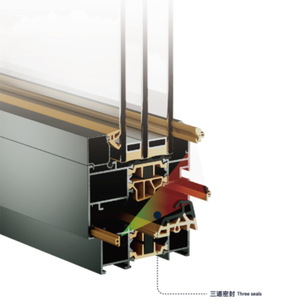Fenêtre à battant moderne en alliage d'aluminium, double vitrage trempé, insonorisée, sur mesure pour villa, hôtel, usage domestique - Product Image 2