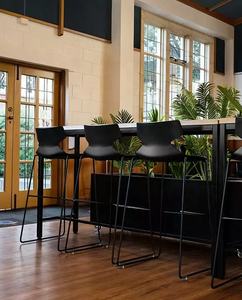 <span class=keywords><strong>Chaise</strong></span> de tabouret de <span class=keywords><strong>bar</strong></span> en métal haute empilable pour cocktail de cuisine à domicile moderne robuste - Product Image 4