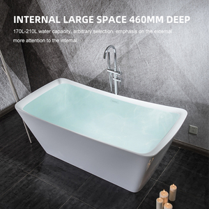 <span class=keywords><strong>Baignoire</strong></span> de trempage libre résistante aux taches en <span class=keywords><strong>acrylique</strong></span> de couleur personnalisée confortable OEM ODM - Product Image 2