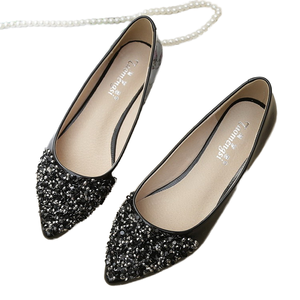 Zapatos de Diseñador de Alta Calidad con Punta Cerrada y Deslizables para Mujer, MOQ Bajo, Ligeros, Antideslizantes, a la Moda - Product Image 1