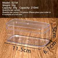 Contenants en plastique transparent en gros, gobelets à mousse, boîtes à dessert Tiramisu, boîtes à pudding, boîtes à gâteaux en acrylique en forme de cube