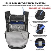 Sac à dos de randonnée imperméable 13L pour femmes et hommes, léger, pliable, avec doublure en polyester, idéal pour les voyages et le camping
