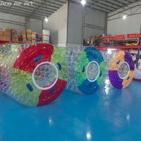 Boule d'eau gonflable transparente et colorée Zorb pour parc aquatique, jeu d'amusement pour enfants