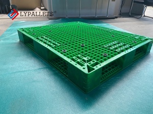 LYPALLETS Heavy Duty 48x40 4-Way Entry HDPE Reversible Plastic Palettes for Warehousing Storage - Product Image 2