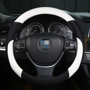 <span class=keywords><strong>Interior</strong></span> de coche de alta calidad de fibra de carbono negro decorar cubierta del volante universo auto accesorio - Product Image 2