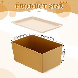 High Quality Rectangle Large Capacity PP <b>Plastic</b> Storage <b>Boxes</b> with Lids & Wheels for Closet Clothes & Toys Organization - Product Image 2