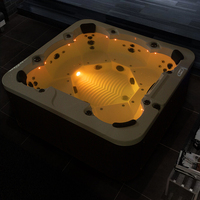 Système de contrôle Virpol Balboa, spa extérieur, bain à remous électrique pour 6 adultes, grand spa en forme rectangulaire