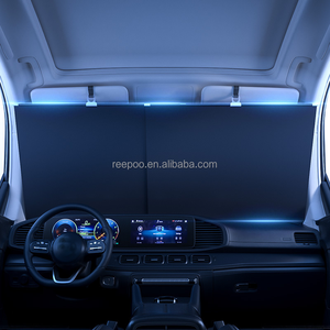 Rapo Universal Car <b>Window</b> <b>Shade</b> UV Heat Insulation Retractable Front Windshield <b>Shade</b> PVC+Nanometer Material Fast - Product Image 2