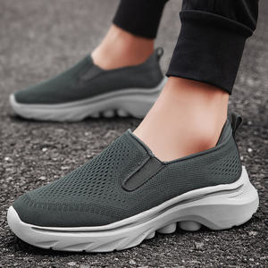 Zapatillas deportivas para hombre al por mayor, envío directo, zapatillas de primavera, nuevas zapatillas con suela gruesa y amortiguación de goma, estilo para caminar. - Product Image 2