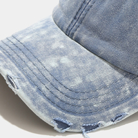 Vintage lavado desgastado algodón sarga papá sombrero ajustable Polo camionero 6 paneles no estructurado Tie Dye gorra de béisbol para hombres y mujeres