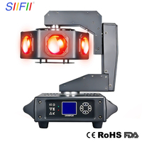SIIFII 6 x 40W LED Cabeza Móvil Multirrayo 240W Iluminación de Escenario DJ IP33 DMX512 Aleación de Aluminio Refrigerado por Aire Automático Alto CRI 90