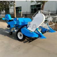 Moissonneuse-batteuse compacte de type chenillé pour riz et blé, idéale pour les rizières, les zones humides, les sols boueux, les terrains montagneux et les petites exploitations agricoles
