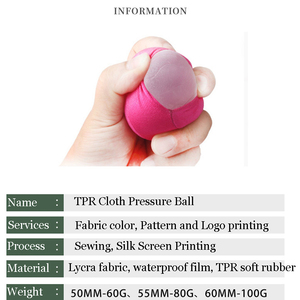 High Quality TPR Cloth <b>Squeeze</b> <b>Ball</b> Water Stress <b>Ball</b> Anti-Stress Bouncing <b>Ball</b> 50-60mm 60-100g Unisex - Product Image 4