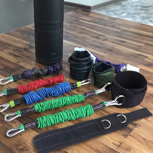 Conjunto de Faixas de Resistência de Borracha Latex WeRich - Braçadeiras para Tornozelos, Tubos de Treinamento para Glúteos e Pernas (Em Lote) 15lbs Ecológicas - Product Image 4