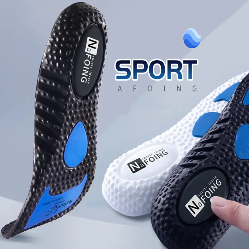 Running Sport Insoles For Shoes Men Comfortable Baskets Insole for Feet EVA Shock Absorption Air Shoe Sole Non Slip Shoe Pads