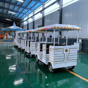 Manèges de divertissement personnalisés enfants mini train sans rail <span class=keywords><strong>parc</strong></span> d'attractions 27 places <span class=keywords><strong>Royal</strong></span> Train sans rail à vendre - Product Image 3