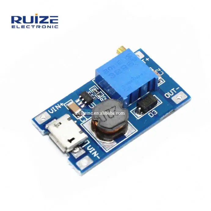 XY-016 DC DC Step Up Power Supply Booster Board Module MT3608 For Replace XL6009 Micro USB XY-016 2A Adjustable 2-24V To 28V