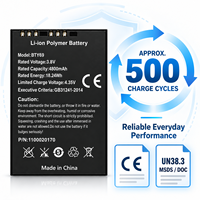 Batterie de remplacement pour scanner Li-ion Li-polymère 3,8 V 4800 mAh BTY69 pour Newland NLS-MT69 MT69
