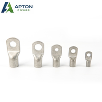 Connecteur à sertir pour borne de batterie en cuivre étamé série Apton SC, pour câble électrique automobile