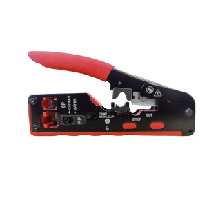 DIY Class Seven Crystal Head Carbon Steel Network Cable Pliers <b>Soft</b> Grip Plastic Handle Black Oxide Multifunctional <b>Wire</b> <b>Wire</b> Co - Product Image 3