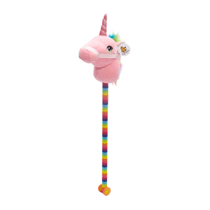 Jouets en peluche licorne à chevaucher faits à la main, bâtons de cheval à bascule amusants, vente en gros à prix abordable - Product Image 5
