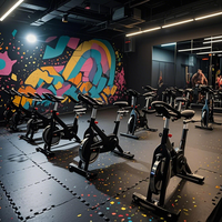 INOLP Muestra gratis No tóxico 15mm de espesor Negro + Color Gránulos de goma EPDM Alfombrillas para suelo de gimnasio CN