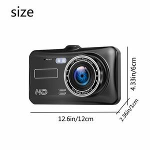 Caméra de tableau de bord 4.0 pouces, écran tactile IPS HD 1080P, Vision nocturne infrarouge, boîte noire pour voiture - Product Image 2