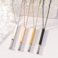 Collares de Joyería con Colgante de Caligrafía Árabe Islámica de Acero Inoxidable con Ayatul Kursi Oculto, para Hombres y Mujeres, Eid Musulmán 2026