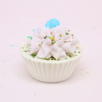 Bain cupcake relaxant bio pour bombe Sel de bain naturel hydratant nourrissant violet Bain effervescent adapté aux enfants Vente en gros