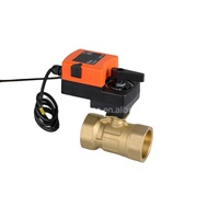 Vannes de régulation proportionnelles électriques Winvall 6N.m 24VDC/AC 0-10V 4-20mA Vanne à bille motorisée modulante DN32 DN40 DN50