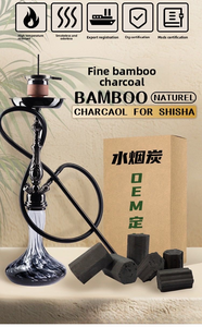 Meilleures briquettes <span class=keywords><strong>de</strong></span> <span class=keywords><strong>charbon</strong></span> <span class=keywords><strong>de</strong></span> bambou (fabriquées à la machine) pour barbecue et chicha – Faible teneur en cendres, allumage rapide, sans produits chimiques - Product Image 2