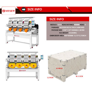 High Capacity Computerized New Full Automatic 4 Head 12/15 Needle Motor Commercial Mass Production Industrial Embroidery <b>Machine</b> - Product Image 2