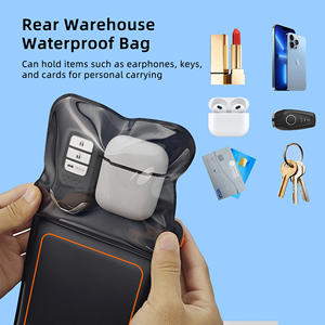 เคสโทรศัพท์กันน้ำแบบลอยน้ำได้ IPX8 พร้อมช่องใส่ของสองช่อง  ซองกันน้ำแบบฟองน้ำสำหรับขายส่ง ใช้สำหรับกีฬาทางน้ำกลางแจ้ง - Product Image 4