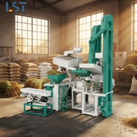 Machine de décorticage du riz intégrée, ligne de production complète de rizerie pour le traitement commercial des céréales