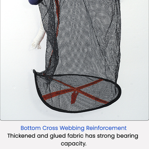 Panier de pêche pliable multifonctionnel en PVC enduit de caoutchouc pour utilisation en lac, rivière et ruisseau - Product Image 6