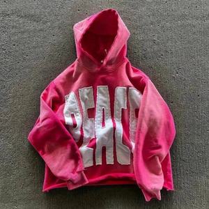 Sudaderas con Capucha Personalizadas para Hombre, Estilo Drop Shoulder, Efecto Desgastado por el Sol, Parche Bordado, 500 Gsm, Tejido Grueso, Oversize, Lavado Ácido - Product Image 3