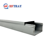 Canaux de câblage en aluminium massif HFTRAY, hauteur 100 mm, pré-galvanisés pour la pose de câbles