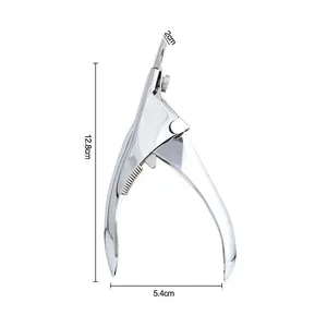 Coupe-ongles en U 3 couleurs pour faux ongles français, coupe-bordures en acier inoxydable, outil de manucure DIY - Product Image 4