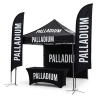 Carpa de Jardín Plegable de 3x3m, Impresión Digital Personalizada, Resistente a los Rayos UV, Impermeable, de Alta Resistencia, para Uso Comercial
