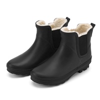 Bottes de pluie Chelsea imperméables en caoutchouc pour femme, chaudes et thermiques, pour l'extérieur, modèle YL-2626, vente en gros, pour l'hiver