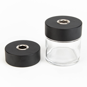 Sang Trọng Rõ Ràng Frost Vòng Thủy Tinh Hương Thơm Reed Khuếch Tán Chai Cho Không Khí Freheners Với Gậy Tùy Chỉnh Tre Nắp Bằng Gỗ - Product Image 5