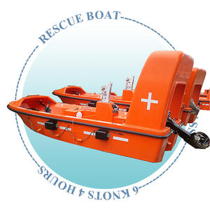 SOLAS เรือกู้ภัยไฟเบอร์กลาสพร้อม <span class=keywords><strong>davit</strong></span> 6ท่าน6นอต4.5เมตร - Product Image 1