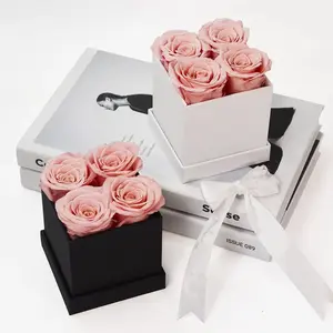YS-014卸売トップセラー装飾花バレンタインデーギフト不滅の無限永遠の保存されたバラボックス