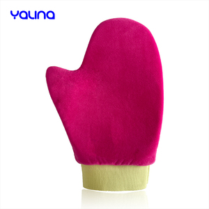 Mitaines auto-bronzantes personnalisées avec logo, applicateur ultra-doux pour <span class=keywords><strong>le</strong></span> corps, gant de bronzage sans soleil en velours lavable - Product Image 5